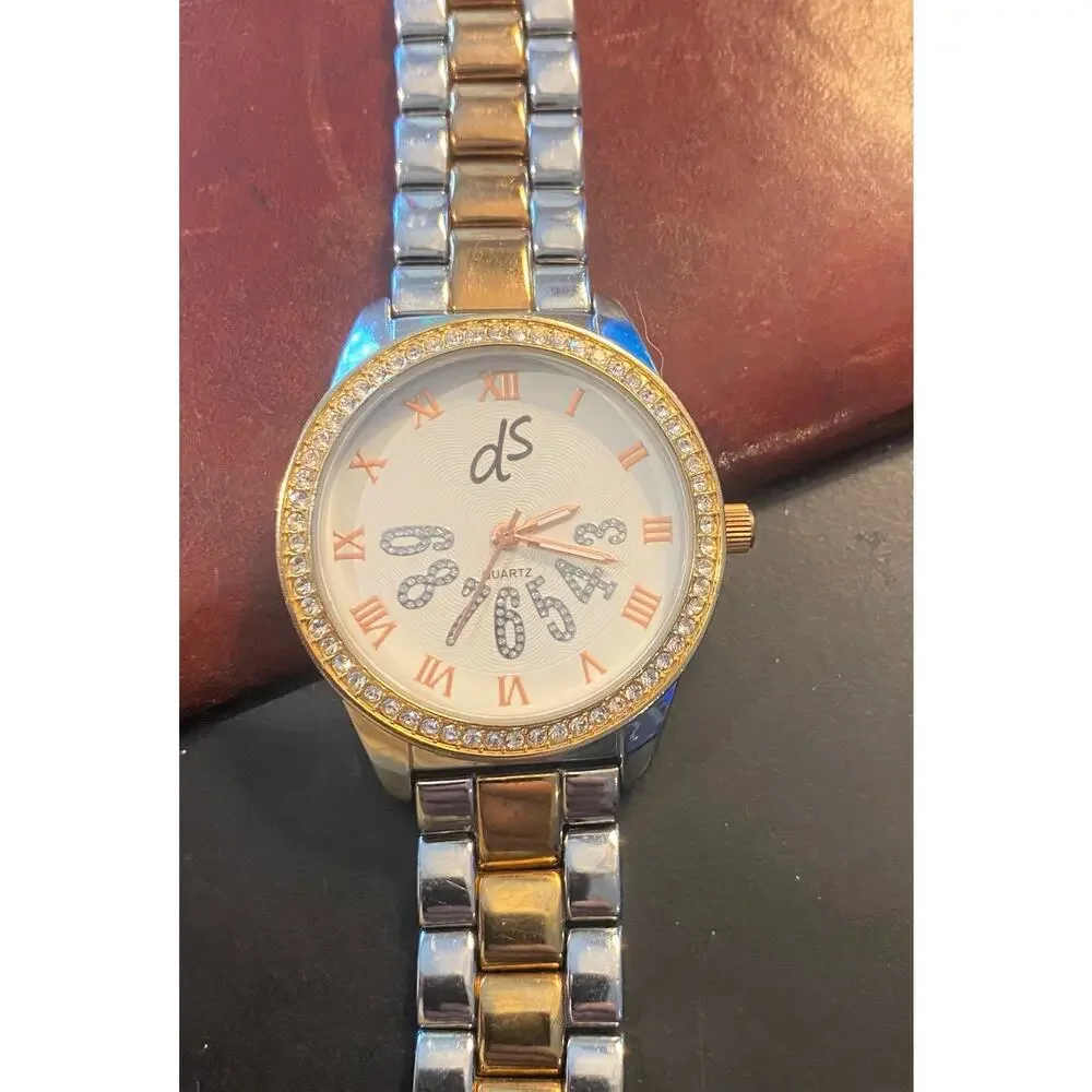 Women's 40mm Two tone Daniela Swaebe Watch, Crystal Accents